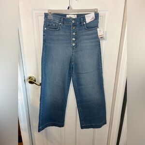 New Sam Edelman Meadow Codie High Rise Wide Leg Ankle Jean size 29/8